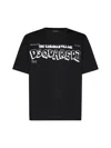 Dsquared2 Skater Fit T-shirt With Contrasting Print In Black