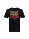 Dsquared2 Black Cotton Regular Fit T-shirt With Bear Print In Black