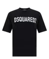 Dsquared2 Mens Black Brand-print Crewneck Regular-fit Cotton-jersey T-shirt In Black