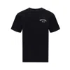 Dsquared2 Men Black Crew-neck T-shirt With Logo On The Front In Cotton Man In Black
