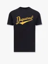 Dsquared2 Black T-shirt With Logo Print On The Front In Black