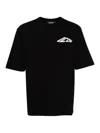Dsquared2 Black T-shirt With Contrasting Icon Print In Black