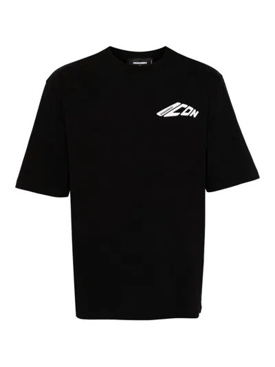 Dsquared2 Logo T-shirt In Black
