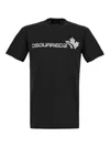 Dsquared2 Maple Logo-print T-shirt In Black
