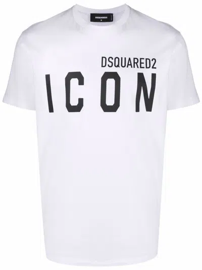Dsquared2 Cotton Crew Neck T-shirt In White