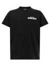 Dsquared2 Ducati X D2 Black T-shirt With Logo On The Front In Cotton Man In Multi