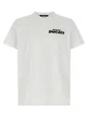Dsquared2 Ducati X D2 White T-shirt With Logo On The Front In Cotton Man In White