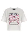 Dsquared2 Vaquera Breezy Fit Jersey T-shirt In White