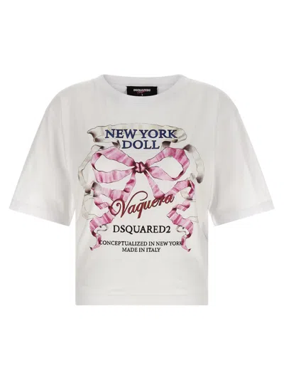 Dsquared2 T-shirt Capsule Vaquera X  In White
