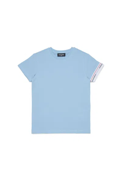 Dsquared2 T-shirt With Sleeve Logo In Blue