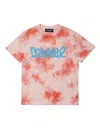 Dsquared2 T-shirt Mit Batikmuster In Orange