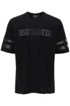 Dsquared2 T-shirt With Faux Leather Inserts