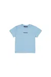Dsquared2 T-shirt With Rubber Effect Logo In Blue