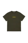 Dsquared2 T-shirt Con Logo Effetto Gommato In Green
