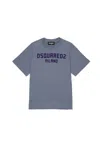 Dsquared2 T-shirt With Printed Logo On The Chest In Gray