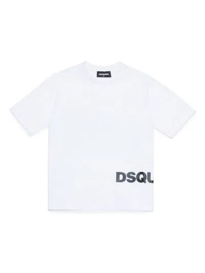 Dsquared2 Kids' T-shirt Con Logo In White