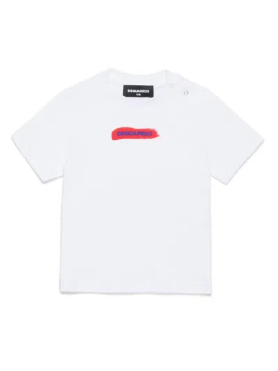 Dsquared2 Babies' Logo-print T-shirt In White