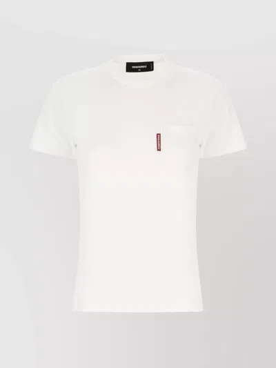DSQUARED2 T-SHIRT COTTON CHEST POCKET