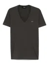 Dsquared2 V-neck T-shirt In Dark Grey