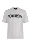 Dsquared2 Solid Color Cool Fit Crew-neck T-shirt With Printed Logo