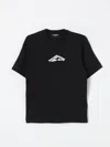 Dsquared2 T-shirt With Contrasting Logo In Schwarz