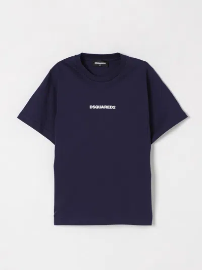 DSQUARED2 T-SHIRT DSQUARED2 KIDS COLOR BLUE,422789009