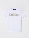 Dsquared2 Logo-appliqué T-shirt In White