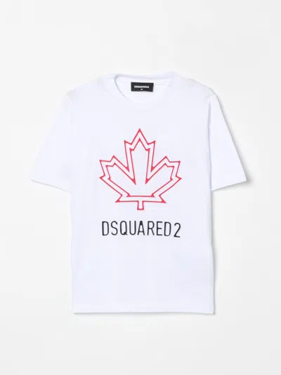 DSQUARED2 T-SHIRT DSQUARED2 KIDS COLOR WHITE,G61632001