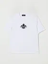 Dsquared2 Kids Maple Leaf Logo T-shirt In White