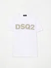 Dsquared2 Logo-appliqué T-shirt In Weiss