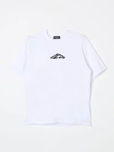 Dsquared2 T-shirt With Icon New Generation Logo In White