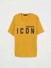 Dsquared2 Slouch Fit T-shirt In Yellow