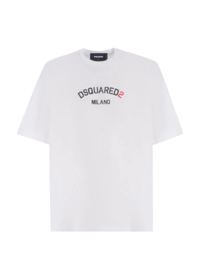 Dsquared2 T-shirt  Made Of Cotton In Bianco