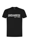 Dsquared2 'football' Black T-shirt With Shoulder Pads And Lettering Logo Print On The Front In Black