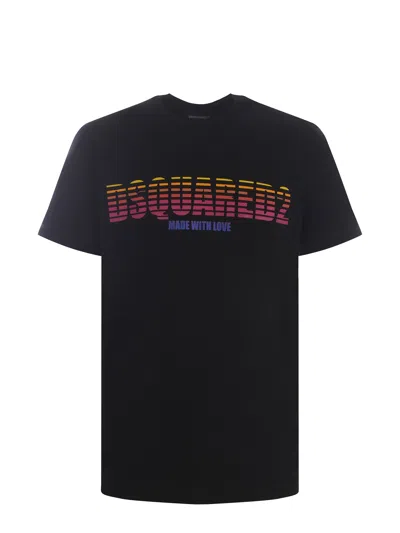 Dsquared2 T-shirt  Made With Love Made Of Cotton