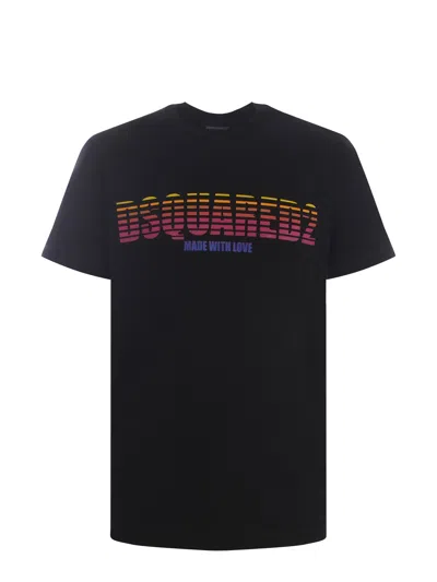 DSQUARED2 T-SHIRT DSQUARED2 MADE WITH LOVE MADE OF COTTON