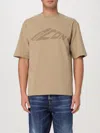 Dsquared2 Cotton T-shirt With Logo In Beige