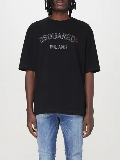 DSQUARED2 T-SHIRT DSQUARED2 MEN COLOR BLACK,423002002