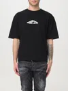 Dsquared2 Black T-shirt With Contrasting Icon Print In Black