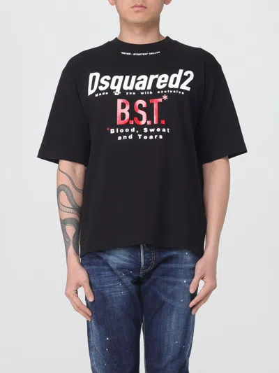 DSQUARED2 T-SHIRT DSQUARED2 MEN COLOR BLACK,G44336002