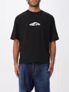 Dsquared2 Black T-shirt With Contrasting Icon Print In Black