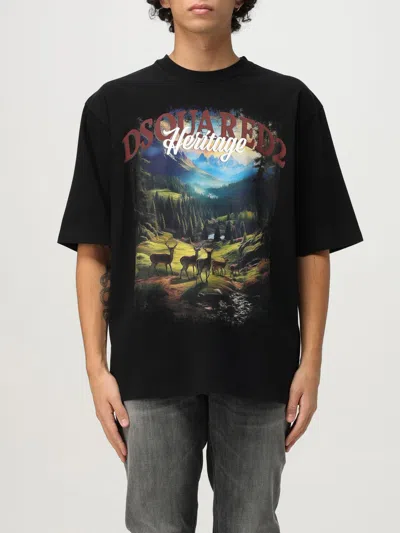 DSQUARED2 T-SHIRT DSQUARED2 MEN COLOR BLACK,H21868002