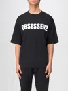 Dsquared2 Black Crewneck T-shirt With Maxi Logo Lettering On The Front In Black