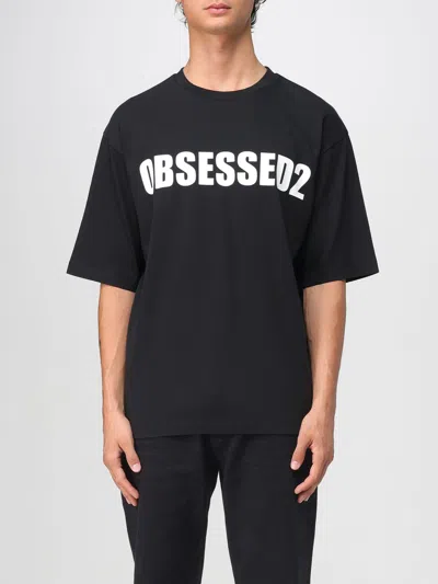 DSQUARED2 T-SHIRT DSQUARED2 MEN COLOR BLACK,H15472002