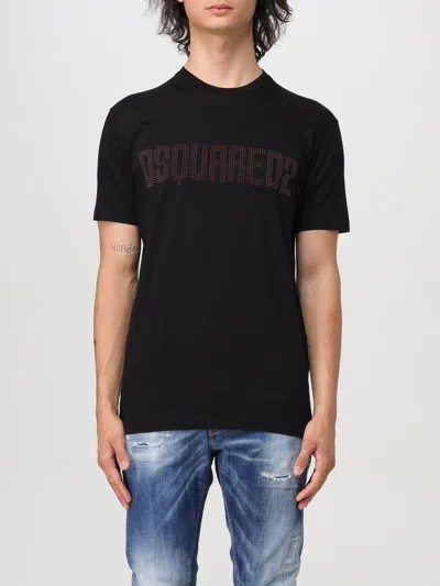 DSQUARED2 T-SHIRT DSQUARED2 MEN COLOR BLACK,F76037002
