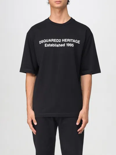 DSQUARED2 T-SHIRT DSQUARED2 MEN COLOR BLACK,H15471002