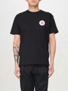 Dsquared2 Black T-shirt With Two-tone Circular Logo In Schwarz