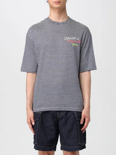 DSQUARED2 T-SHIRT DSQUARED2 MEN COLOR BLUE,H05091009