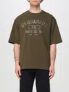 Dsquared2 Phys Ed T-shirt In Dark Green Cotton In Green