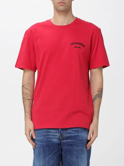 DSQUARED2 T-SHIRT DSQUARED2 MEN COLOR RED,431167014